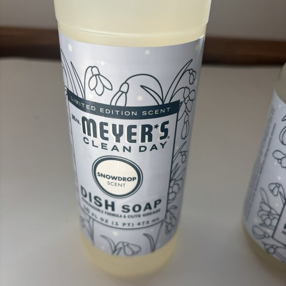 Mrs. Meyer's Snowdrop Scent Hand & Dish Soap Bundle - Limited Edition - Picture 3 of 7